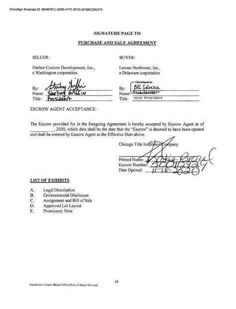 lennar purchase agreement.